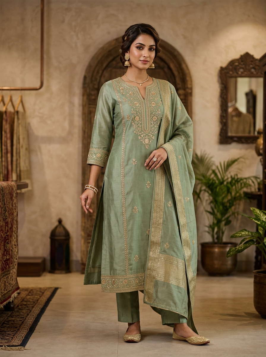 Embroidery & Festive Silk